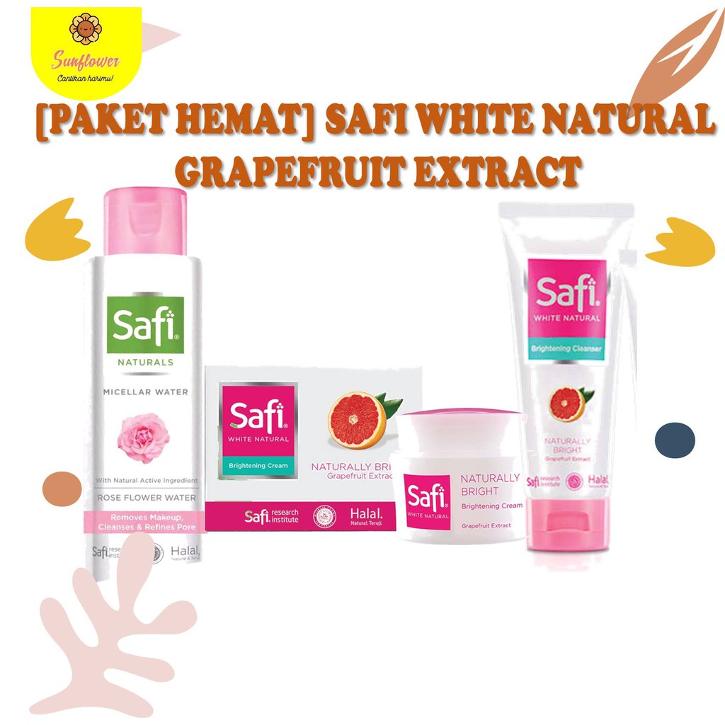 [PROMO] PAKET Safi White Natural Brightening Grapefruit Extract