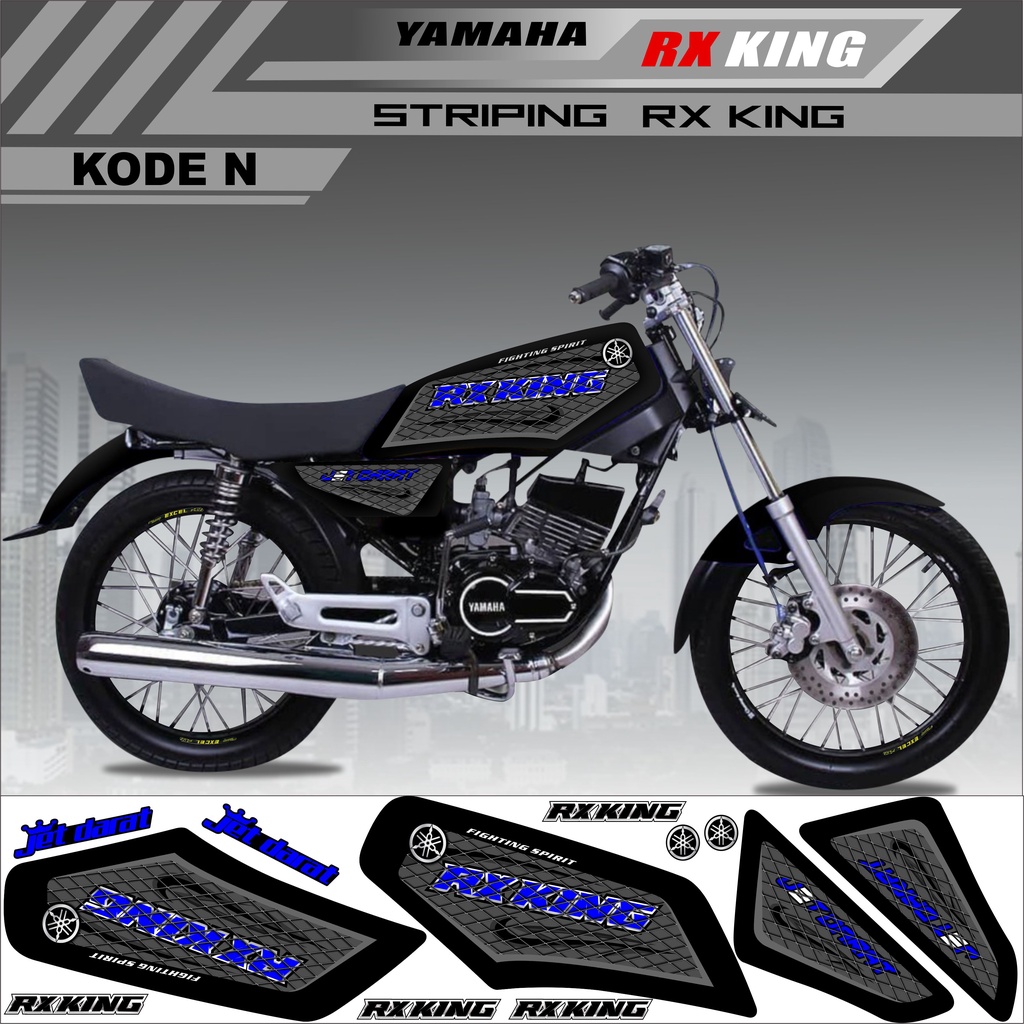 Sticker Rx King Variasi Stiker Striping Rx King Kode N