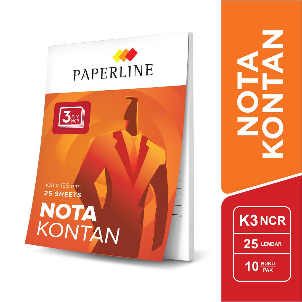 

[Stationery] Paperline Nota Kontan Kecil 108 x 155mm 3ply PPL NK K3 NCR