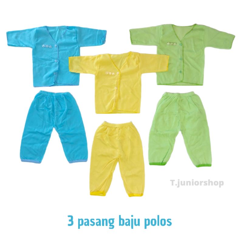 Paket Baju bayi baru lahir isi 6 pcs/paket baju bayi newborn