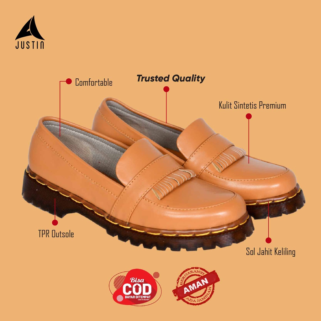 Justin Sepatu Docmart JH 72 Tan
