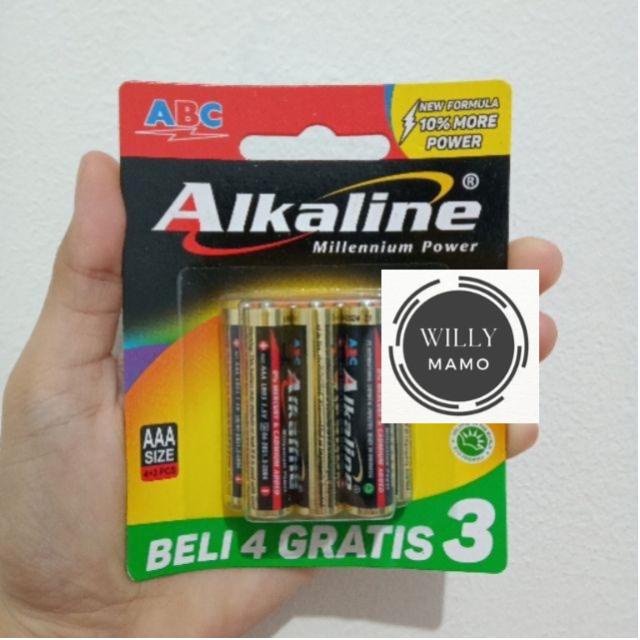 Baterai ABC Alkaline AAA isi 7