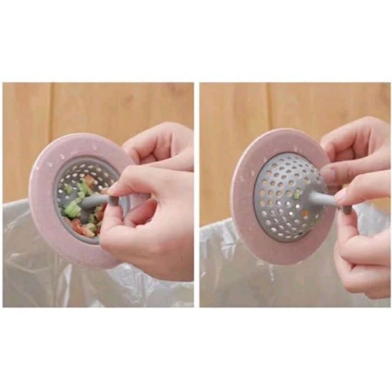 Penyaring Saringan Cuci Piring Wastafel Kitchen Sink Colander Silicone Drain Hair Catcher Filter saringan kotoran sayur sisa makanan