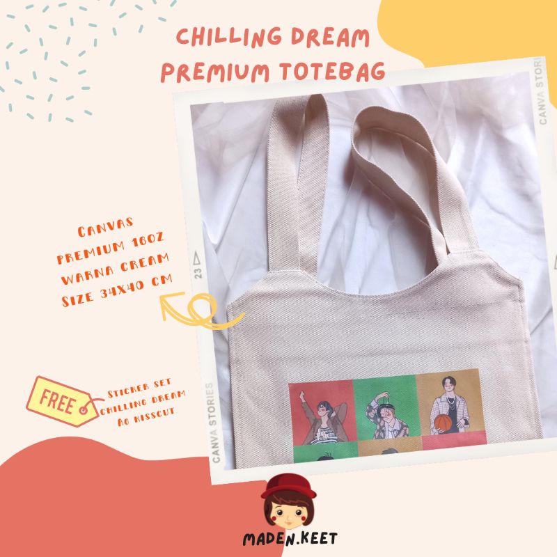 Totebag Canvas Premium NCT Dream 2in1