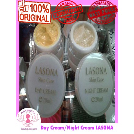 [ORIGINAL] CREAM SIANG ATAU CREAM MALAM LASONA (SATUAN) - AMBIGU_BEAUTY SKINCARE