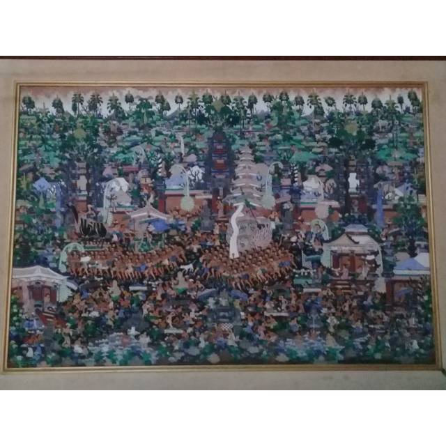 Lukisan ketut soki "Upacara ngaben"