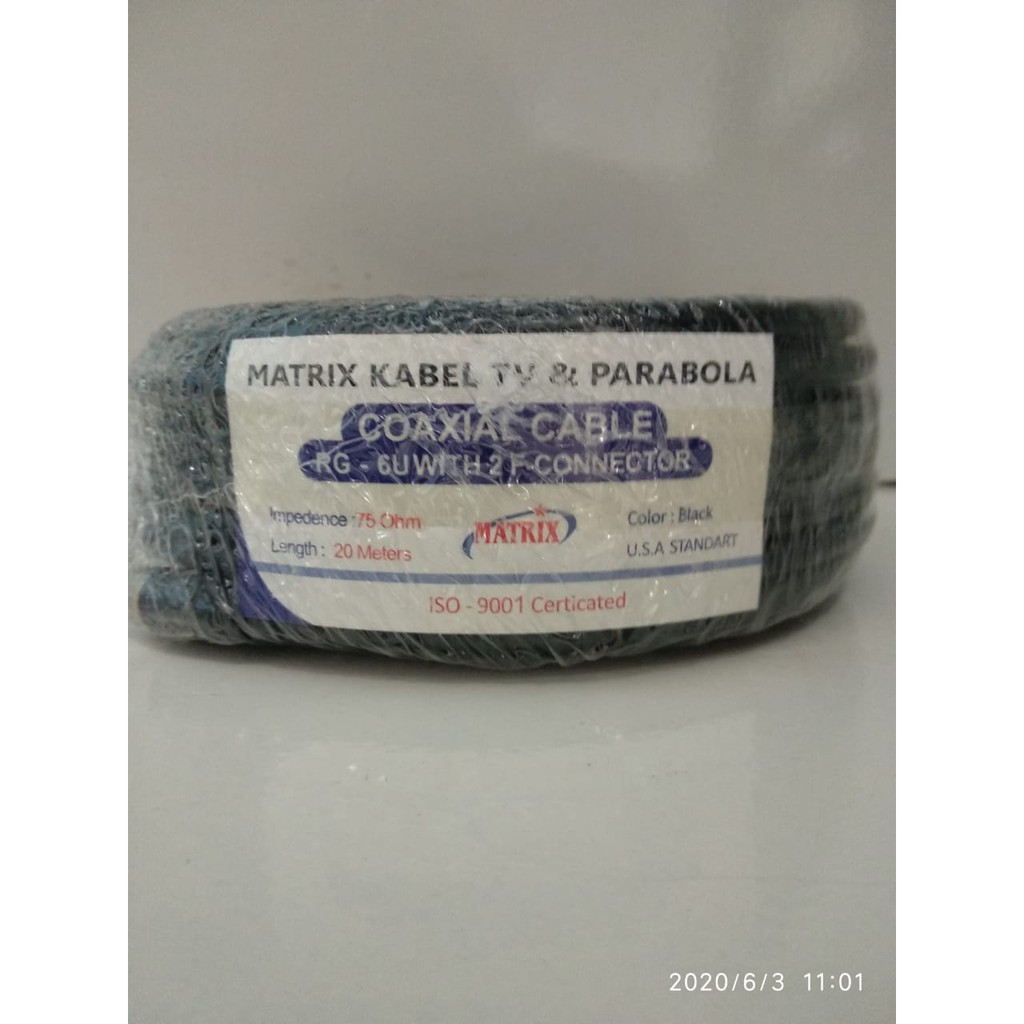 Kabel MATRIX F Connector &amp; Kabel TV 15 M