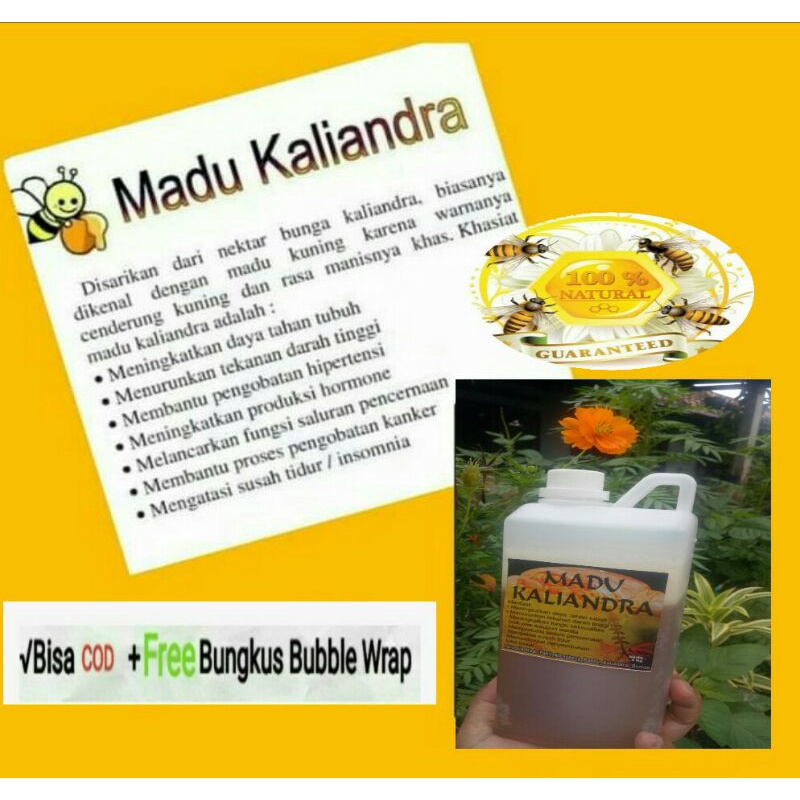 

(Best Seller) Madu Kaliandra 1Kg/ Raw Honey Kaliandra