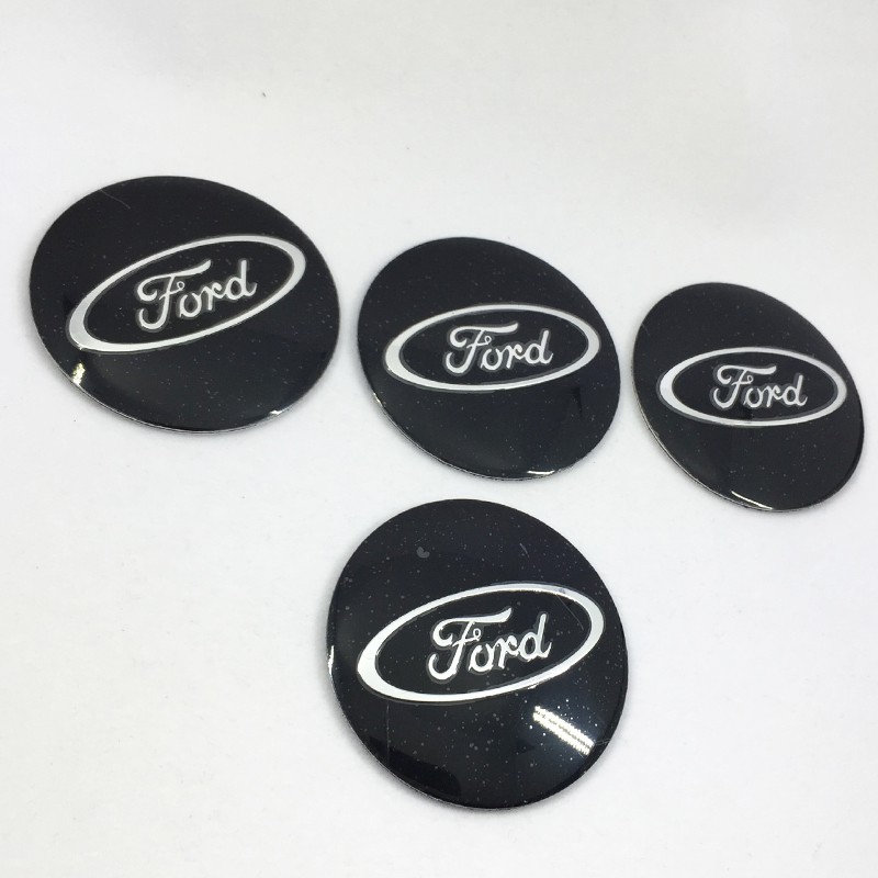 4 X 56mm Ford Logo Emblem Wheel Hub Caps Covers Badge Sticker Decal For Ford