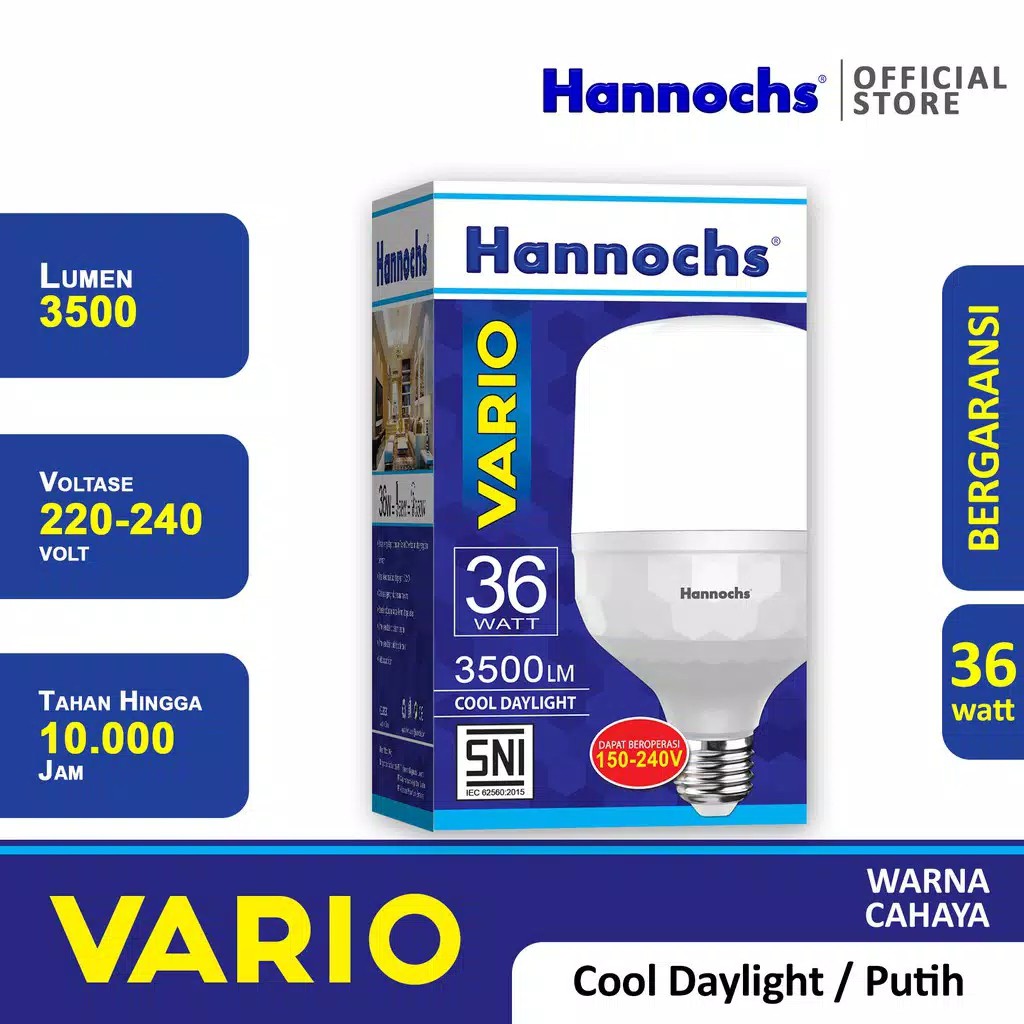 Hannochs Lampu LED Vario 32 Watt Cahaya Putih Garansi Resmi Hannochs 1 Tahun