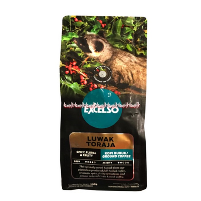 

Excelso Luwak Toraja Spicy Floral Kopi Bubuk 200gr
