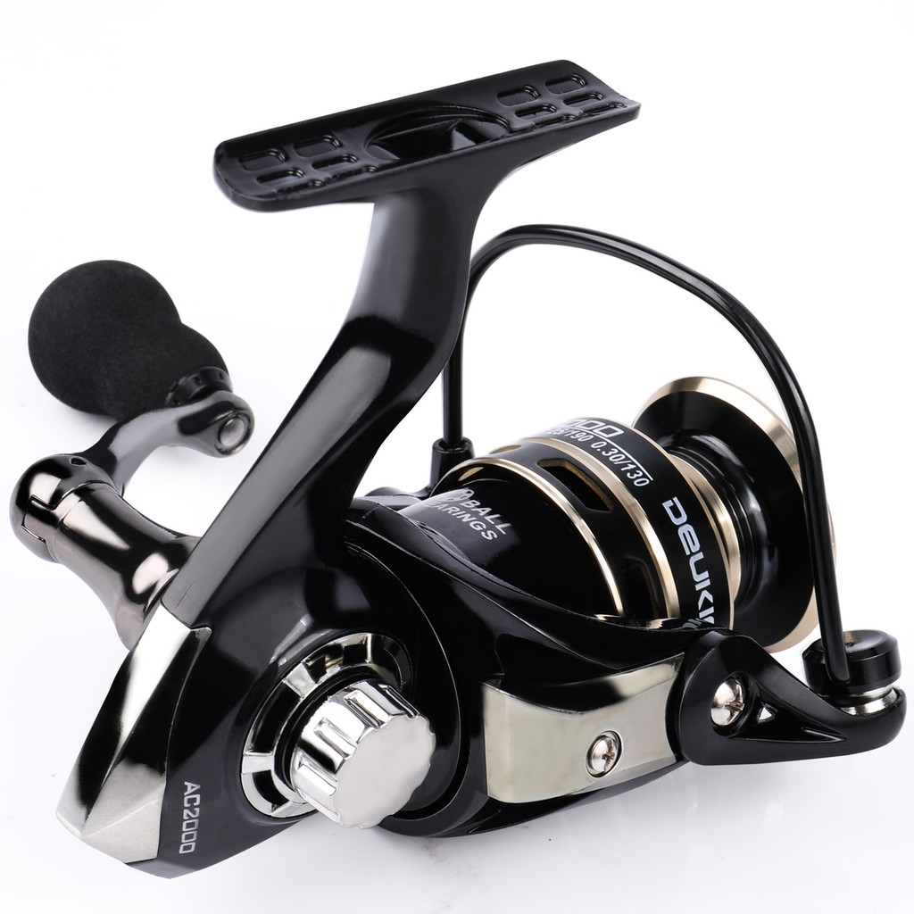 Reel Pancing  AC2000-7000 Metal Spool Reel Max Drag 10kg Pancing Putar Spinning Fishing Reel with free bait