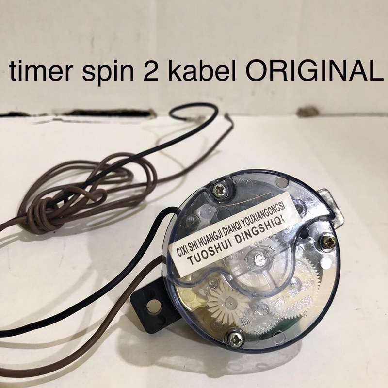 Timer spin mesin cuci 2 tabung Original. 2 kabel Timer pengering