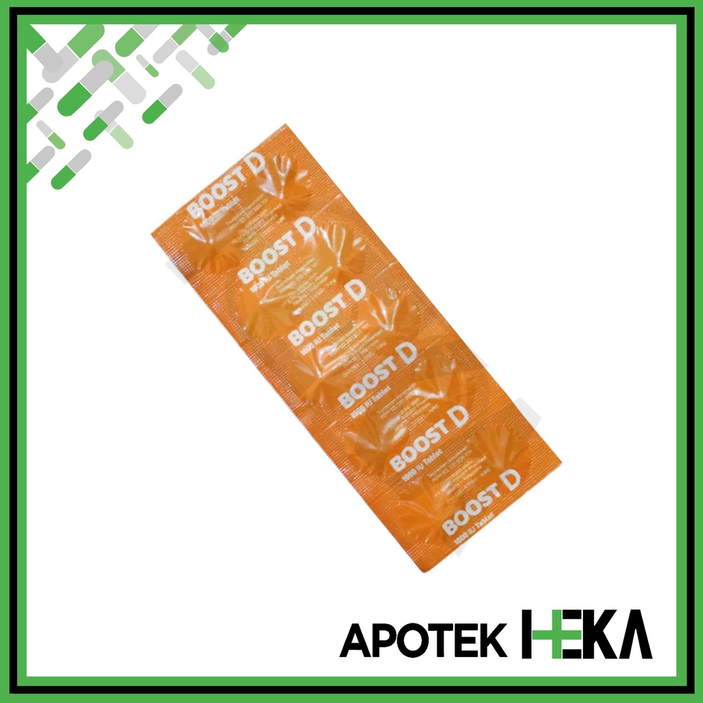 Boost D 1000 IU Strip isi 10 Tablet - Vitamin D3 Daya Tahan Tubuh (SEMARANG)