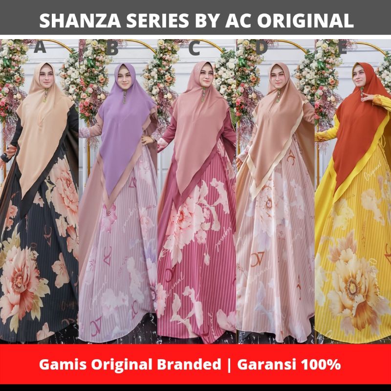 AC ORIGINAL SHANZA SERIES GAMIS SYARI ORIGINAL BRAND AC ORIGINAL