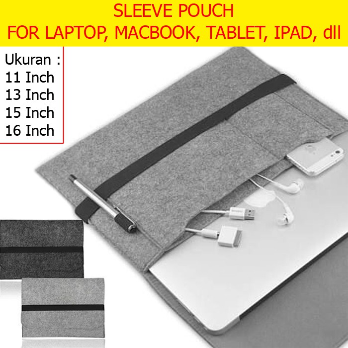 Sleeve Pouch Tas Sarung Macbook Notebook Laptop Case