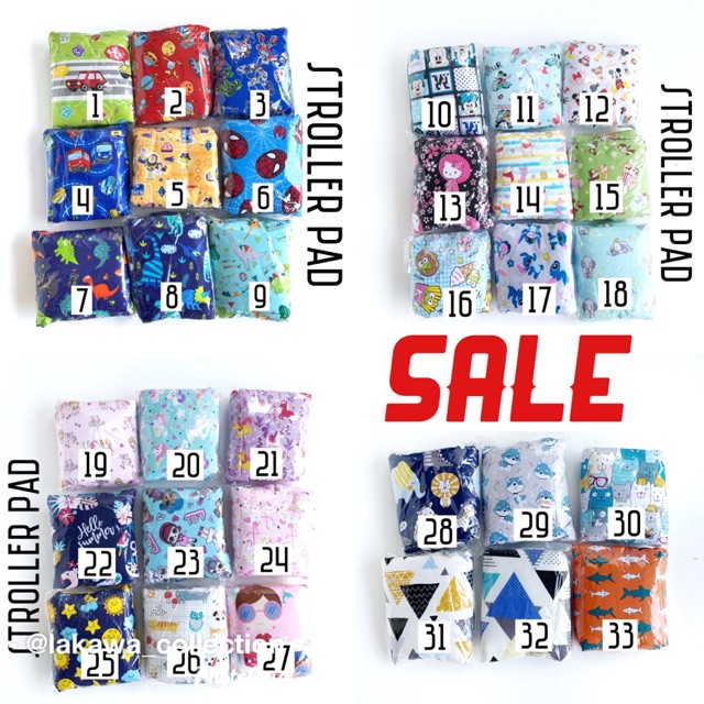 Clearance sale Stroller pad mix motif
