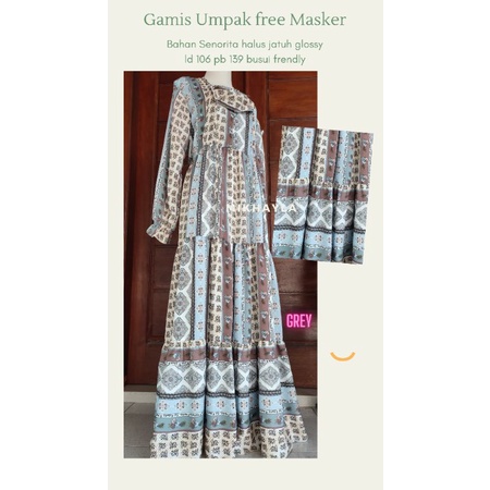 Gamis Kekinian Gamis Umpak Senorita