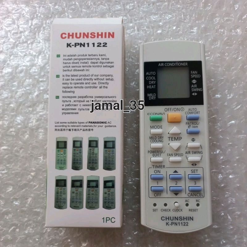 REMOT AC MULTI PANASONICc INVERTER K-PN1122 CHUNSHIN