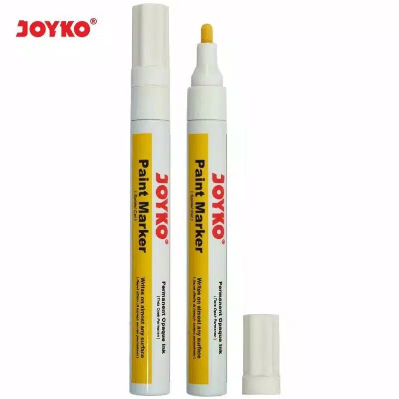 

Spidol Cat Paint Marker PTM-37 Warna White Joyko Round Tip Satuan