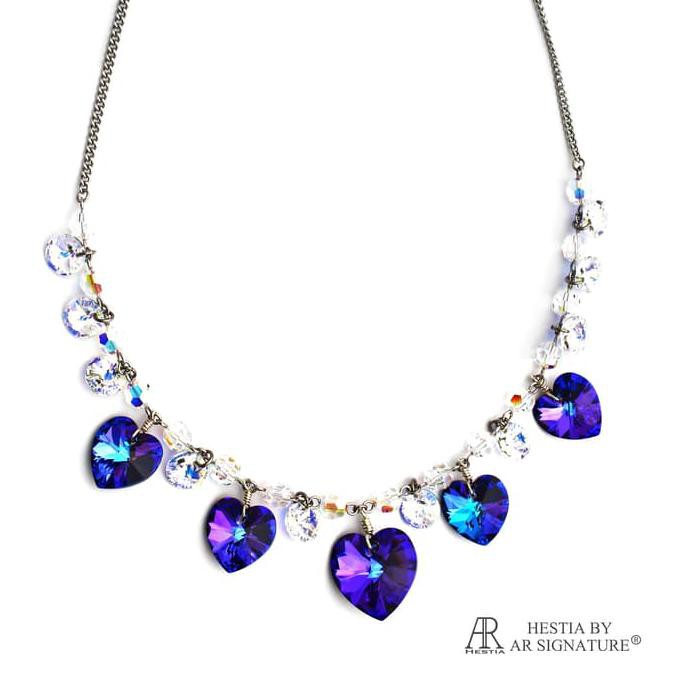 Perhiasan Kalung Swarovski - Cactier Heliotrope Necklace By Ar Hestia K7550