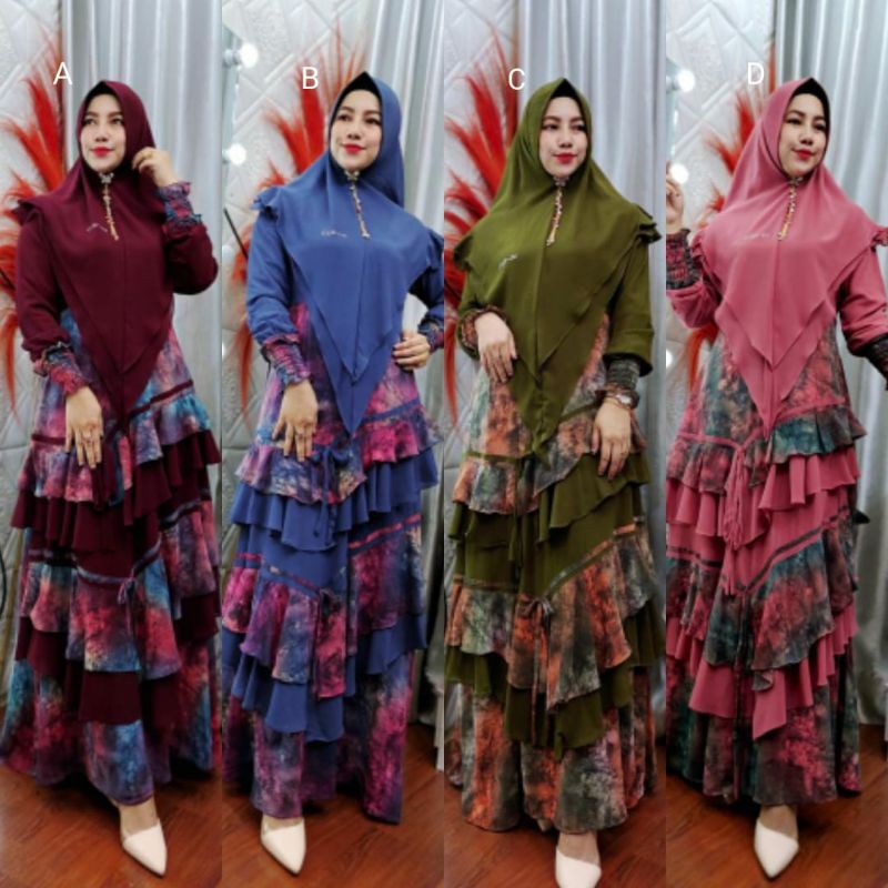 MARSYA SYARI VOL 3 BY CUP IN GAMIS SYARI ORIGINAL GAMIS SYARI TERBARU SET SYARI BAJU GAMIS