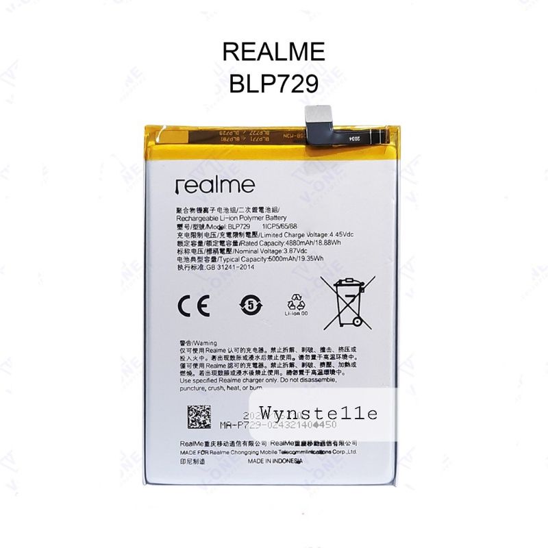 BLP729 - Baterai Batre Batrei REALME C3 RMX2027 RMX2020 BLP729 ORIGINAL Model BLP-729 BLP 729