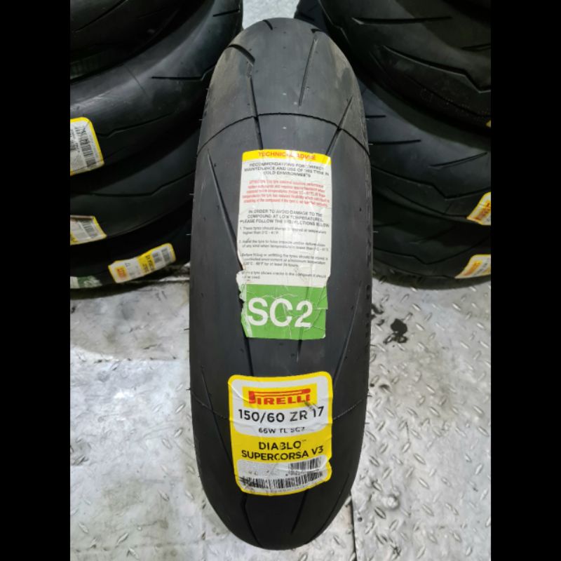 Ban Pirelli Diablo Supercorsa V4 150/60-17 KLX CRF CBR 250 GSX 150 New Ninja 250fi ZX25R R25 MT25 R1