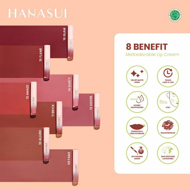 HANASUI MATTEDORABLE LIPCREAM / LIPCREAM HANASUI