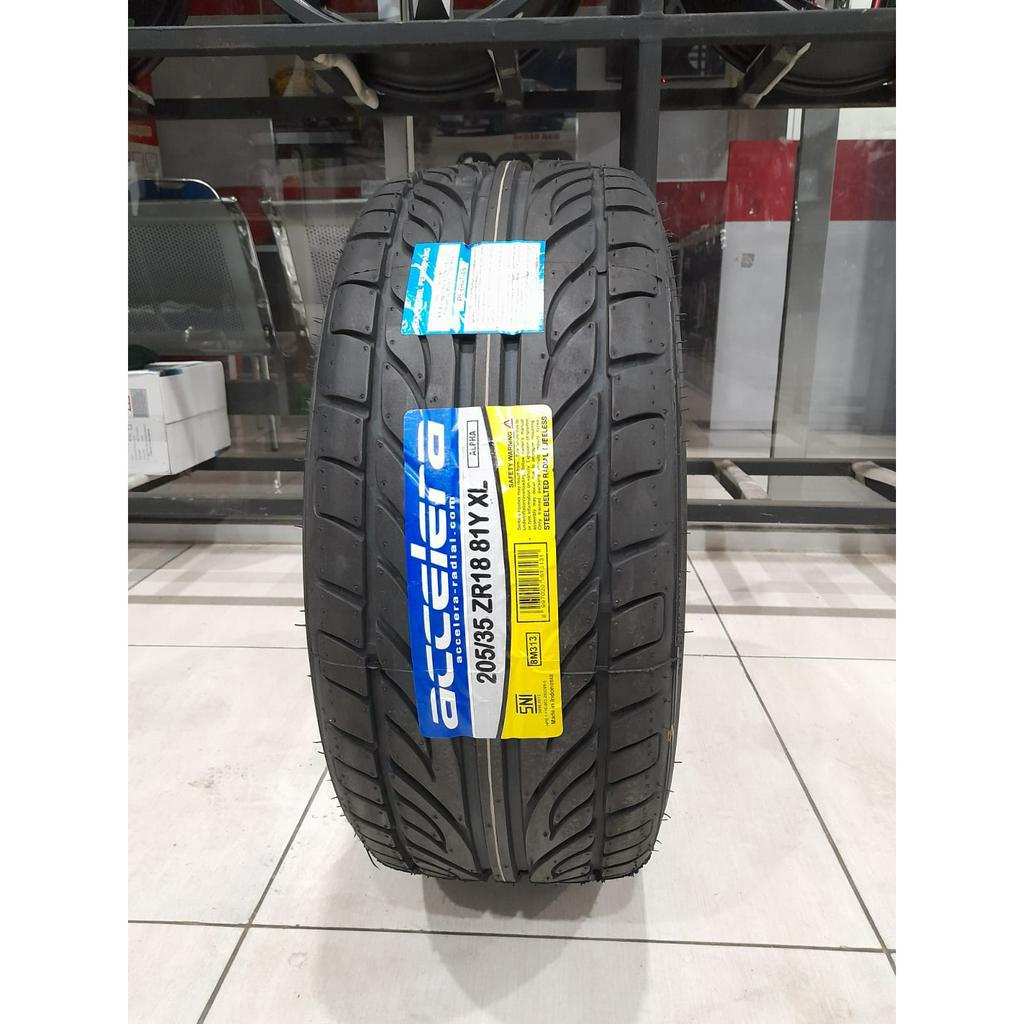 Promo Ban Mobil Tubles Ceper Murah ACCELERA 205/35 Ring 18 ALPHA 205 35 R18 - Gratis Pasang