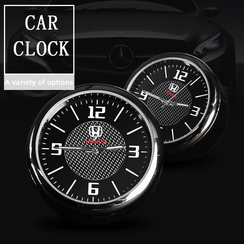 Honda Jam Mobil Mini Quartz Clock Aksesoris Interior Bercahaya Cocok untuk Mobil