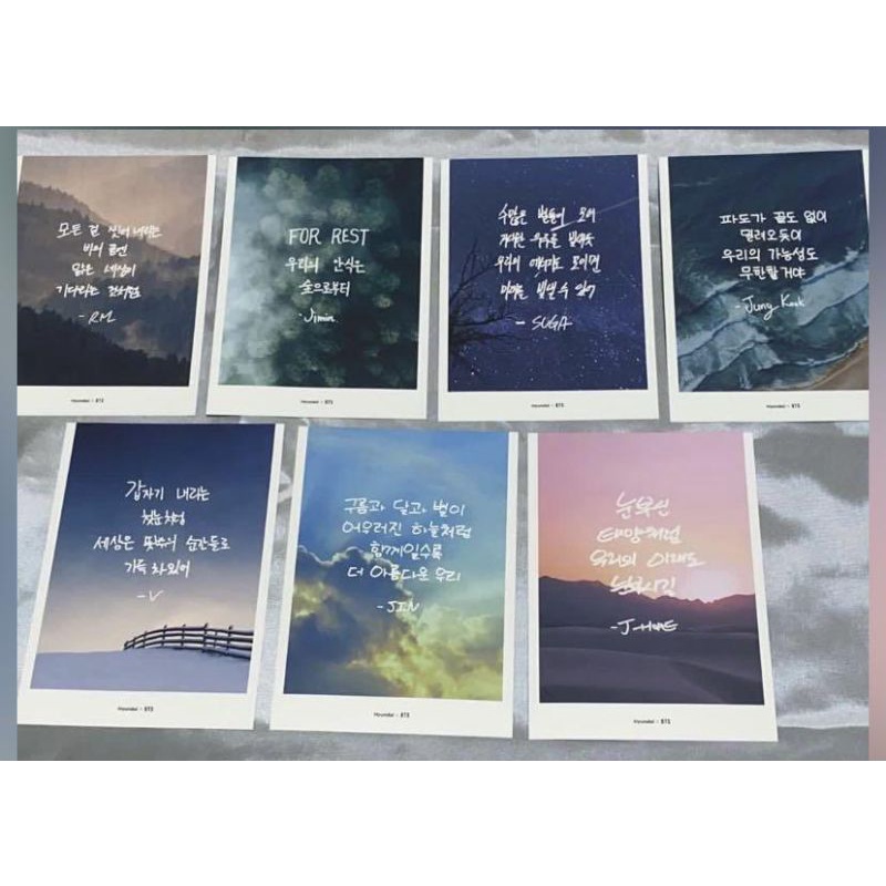 POSTCARD BTS X HYUNDAI OFFICIAL GIFT