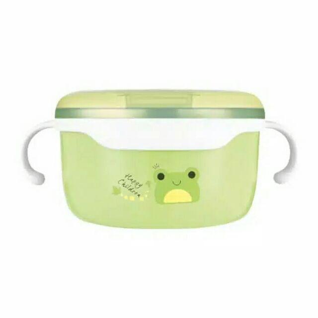 Mangkok Bayi Stainless Tedemei Stainless 6110 Blue Pink Green.