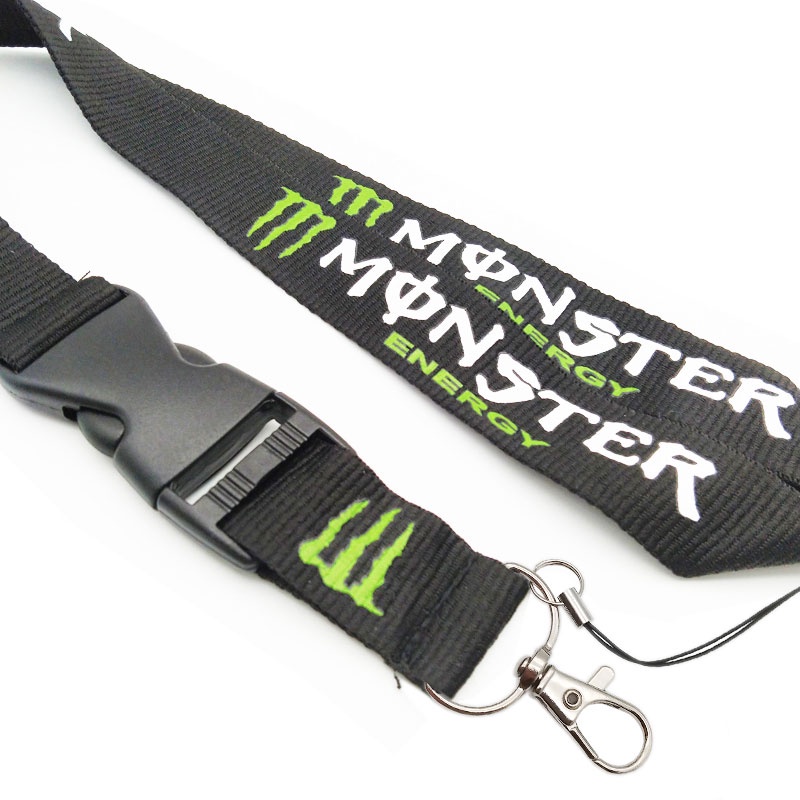 Monster Energy Leher Lanyard Ponsel Sling untuk Kartu Pelajar Tali ID Card Straps Gantungan Kunci Anti-Drop Lanyard Aksesoris