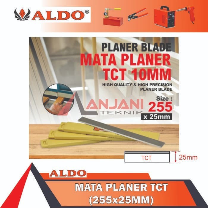 MATA PISAU PLANER TCT 10 INCH ALDO SUGU SERUT KETAM PASRAH KAYU 25 mm