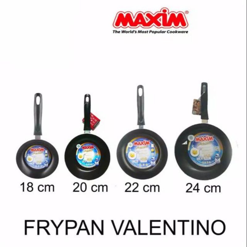 Frypan Maxim Valentino uk. 18, 20, 22, 24, 26 dan 28 cm