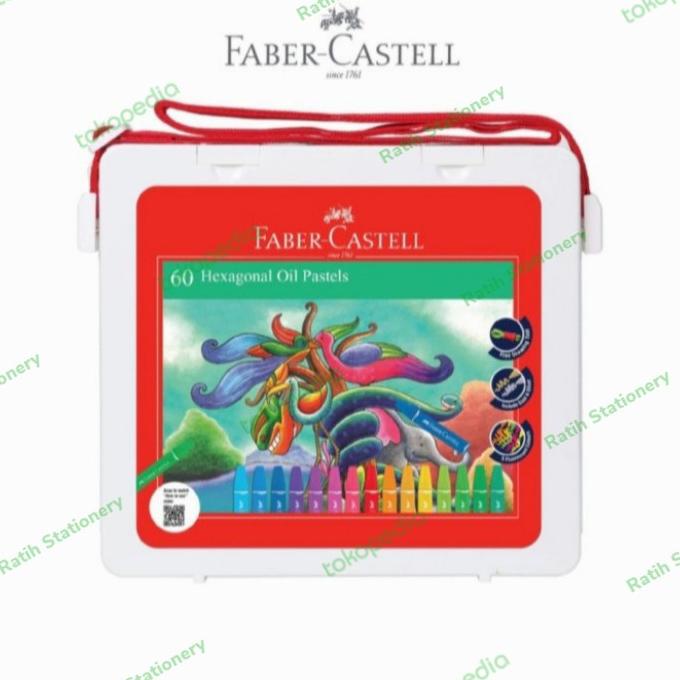 

Crayon faber Castell 60 warna / Hexagonal Oil Pastel faber castell 60