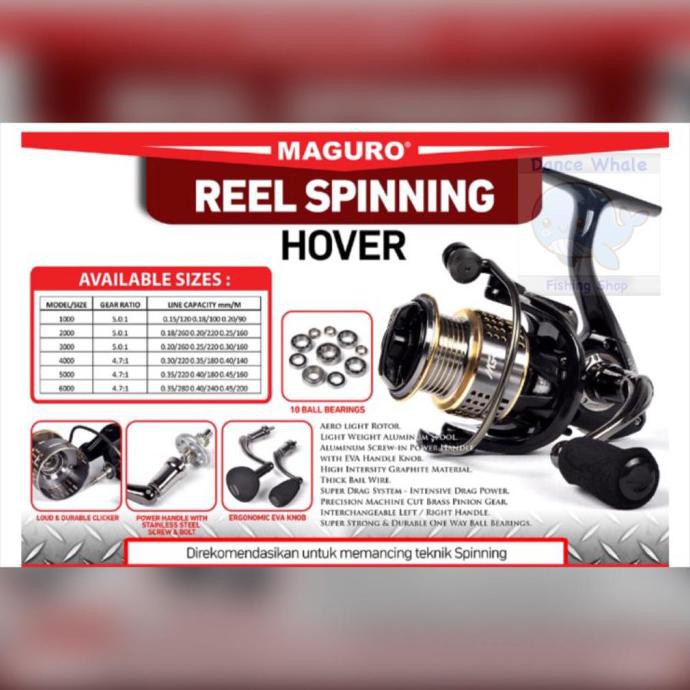 Hadir Reel Spinning Maguro Hover 1000 Hot Sale