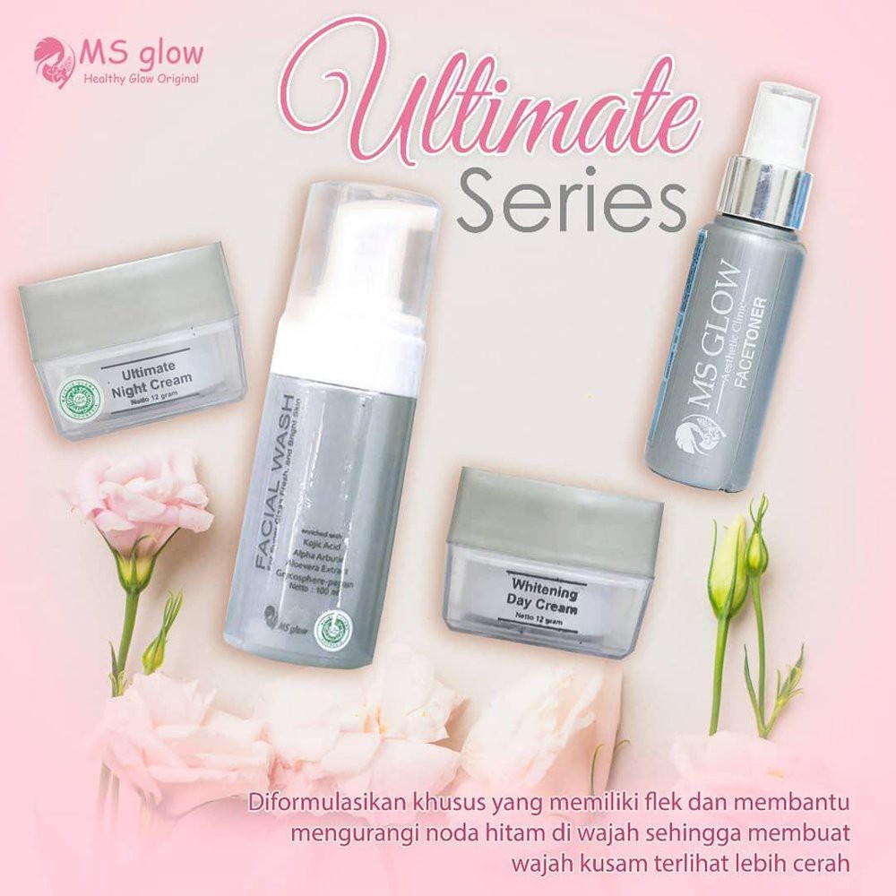 cod paket cream ms glow glowing wajah