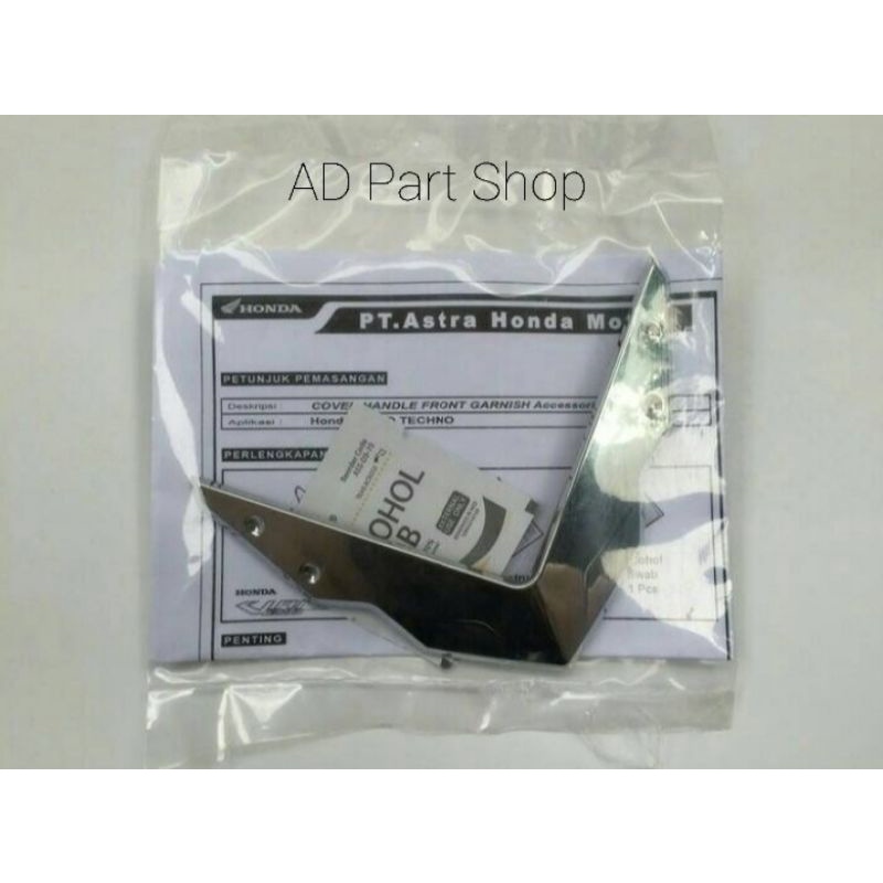 Garnish Batok V Kecil Front Steering Vario 125 150 eSP Led Old 2015 Original Honda