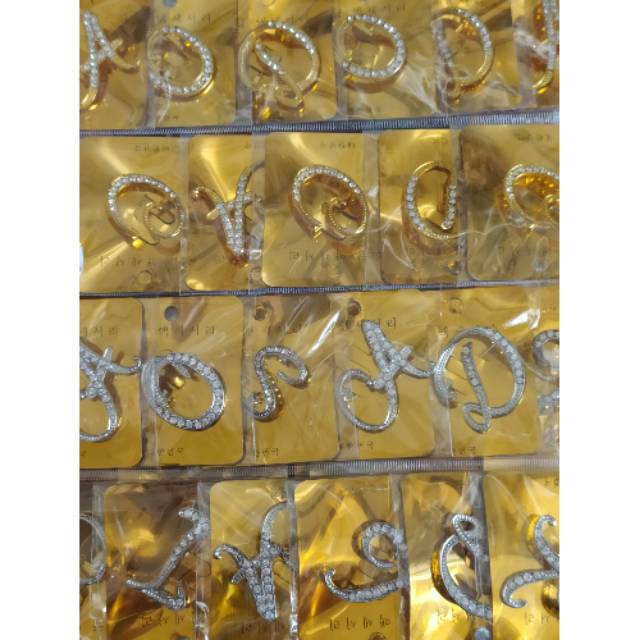 TERMURAH BROS INISIAL HURUF 1 LUSIN