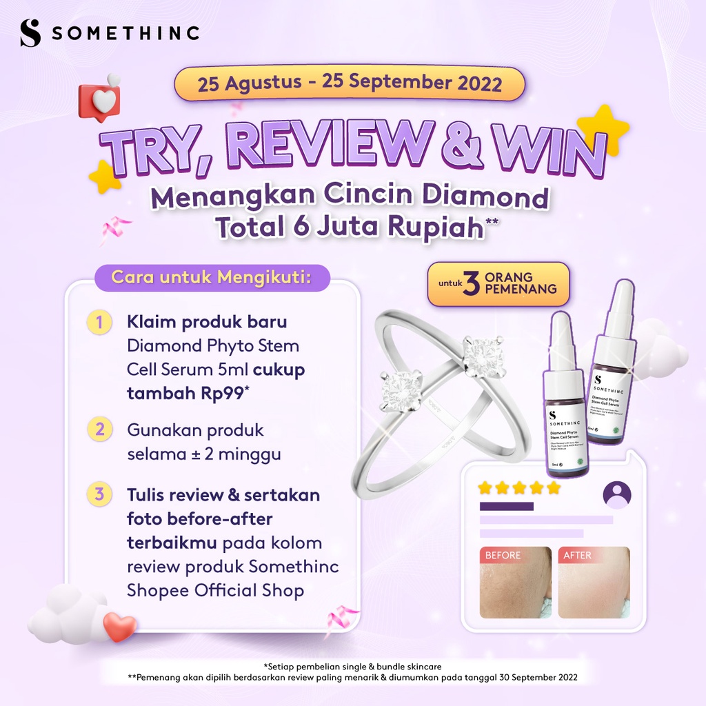 SOMETHINC Diamond Phyto Stem Cell Serum - Serum Diamond untuk Kulit Berkilau dan Cerah