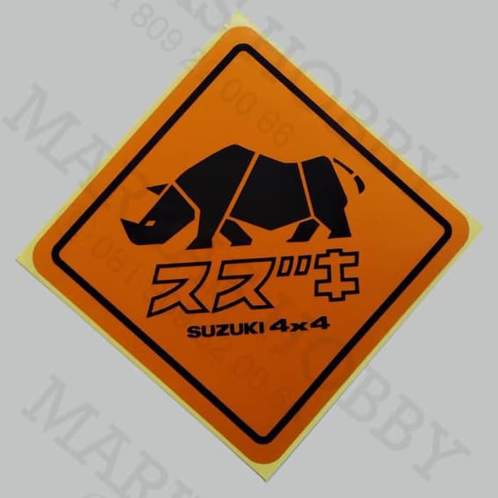 Stiker Suzuki Jimny 4 x 4 Orange
