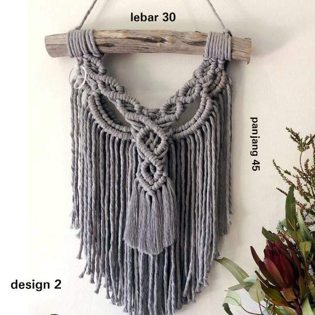 Hiasan dinding macrame design jumbo