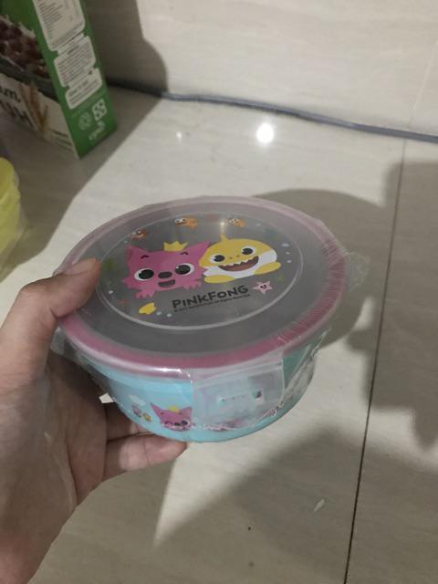 Ori Korea Lunchbox Bulat Stainless Pinkfong Pf29