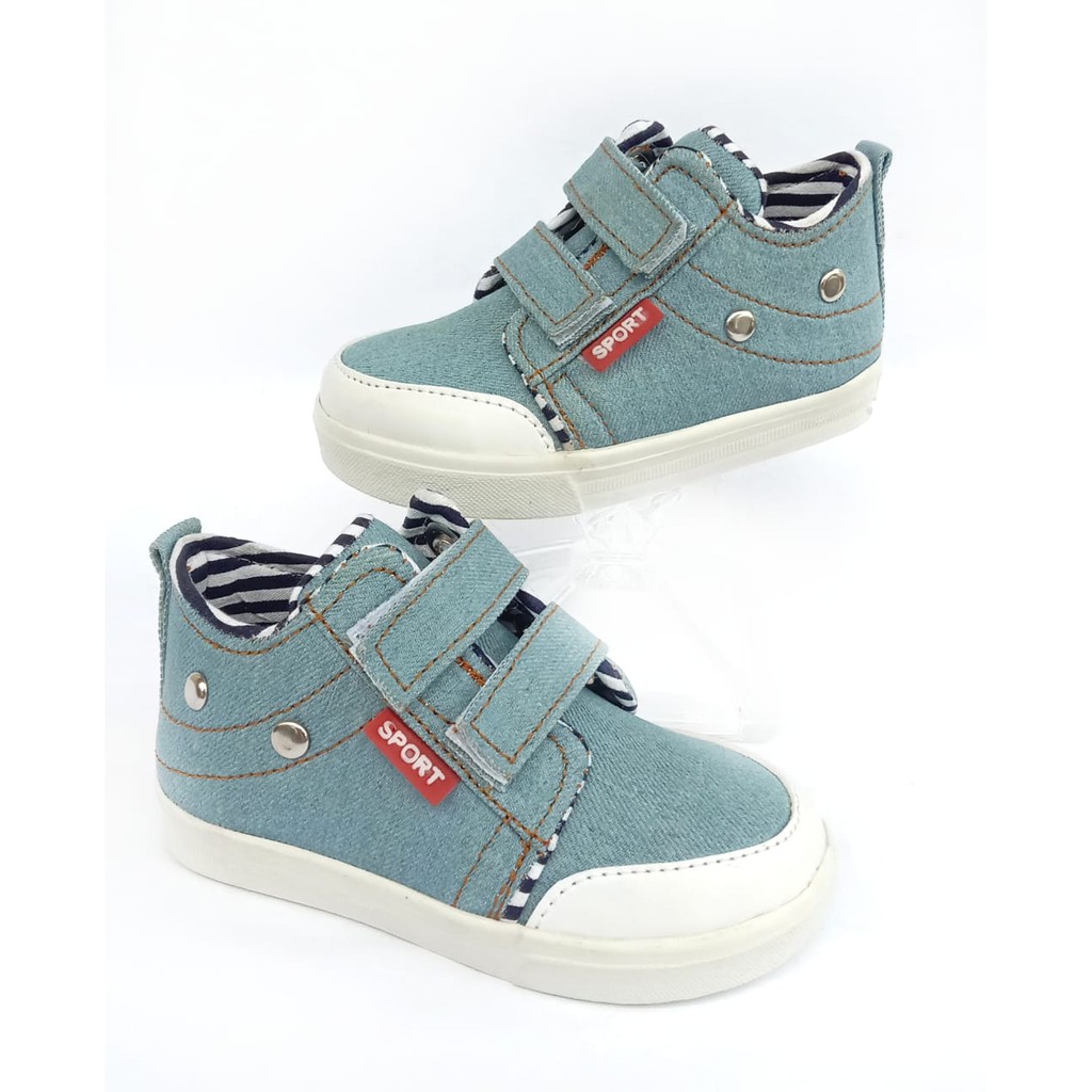 VIYOY Sepatu Anak Sneaker Sport Denim 1 - 5 thn Baby Shoes Trendy