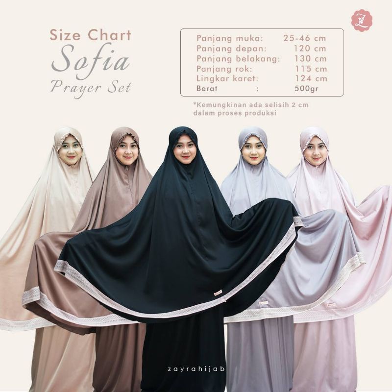 Sofia Prayer Set by Zayrahijab READY STOCK