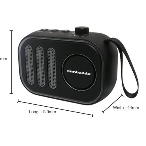 EDT⁑ Speaker Bluetooth Simbadda CST 330N Revolution - Mini Portable Paling Disukai