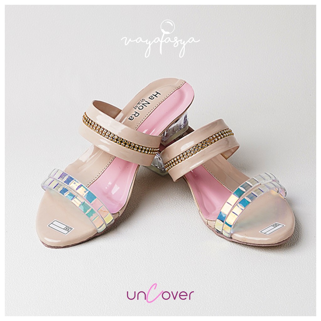 Vayatasya Ha No Ra | Uncover Slip On Anak Perempuan | Sandal Sepatu High heel