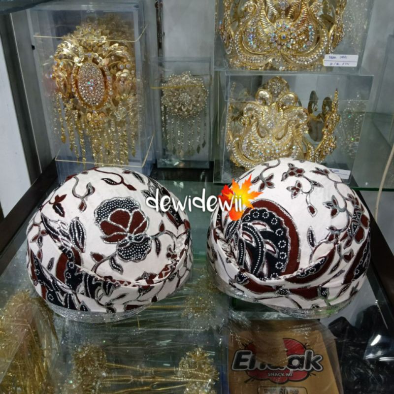 Blangkon Pengantin Solo / Sunda Prodo, Motif Sido Asih Gede